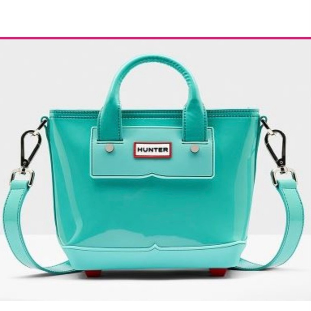 Hunter Original Mini Tote Crossbody Bag in Aqua Green